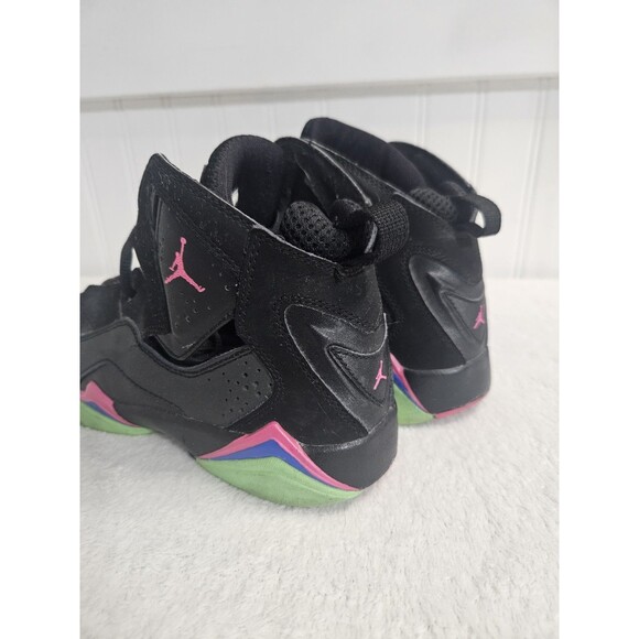Size 5.5Y (GS) - Jordan True Flight High Black - 342774-006 - Picture 4 of 8